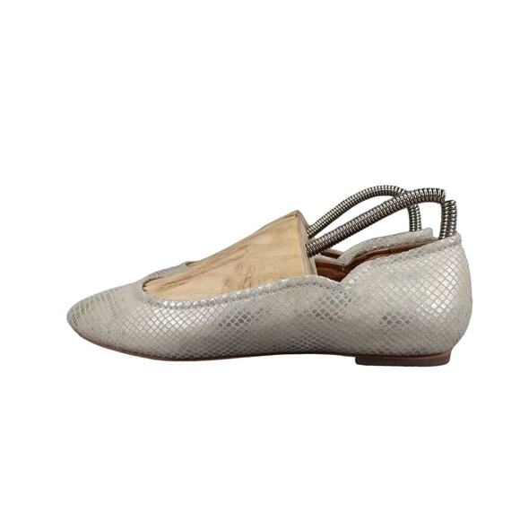 Corso Como Shoes Womens 7 Ballet Flats Fashion Leather Classic Callie Metallic - Picture 4 of 14